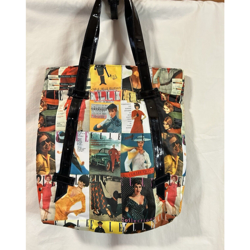 Elle Multicolor Collage Shoulder Bag
